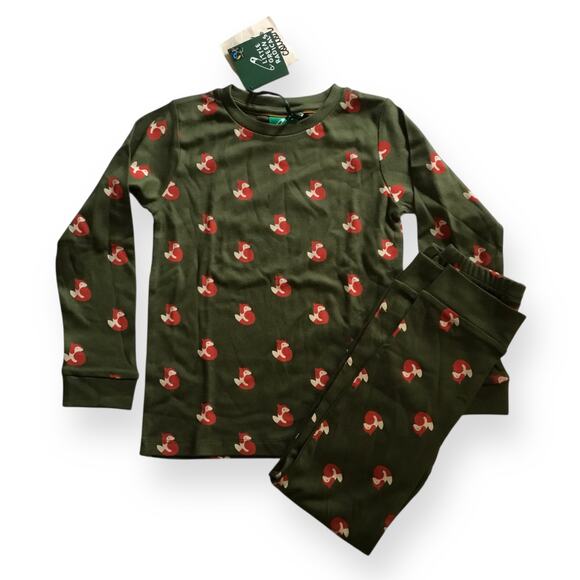 NWT Litttle Green Radicals organic fox pajamas - Picture 1 of 5